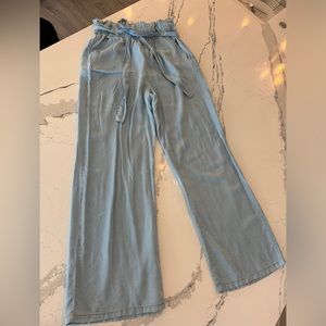 Cambray Paperbag Waist Pants